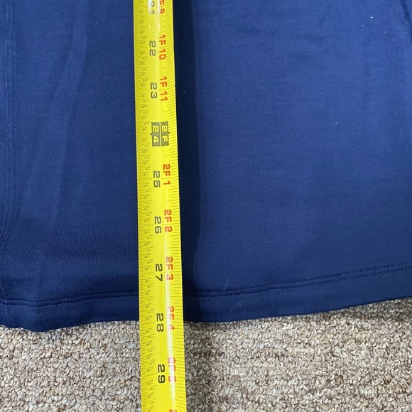 All birds Mens 1/4 zip natural run midlayer tshirt $98 Blue long sleeve Co Logo - Picture 4 of 12